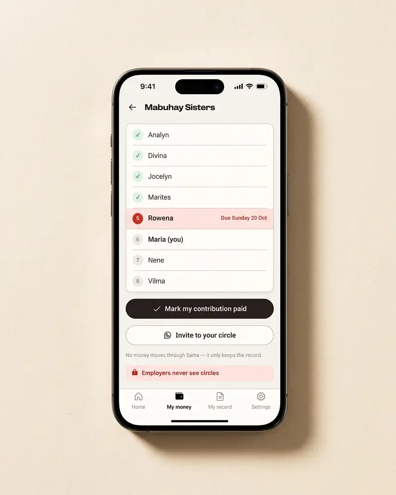 Circles — Kaia on iPhone